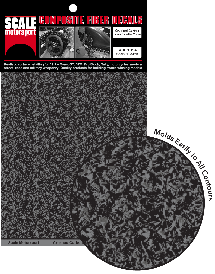 Crushed Carbon Fiber Pewter Metallic SKU #1924