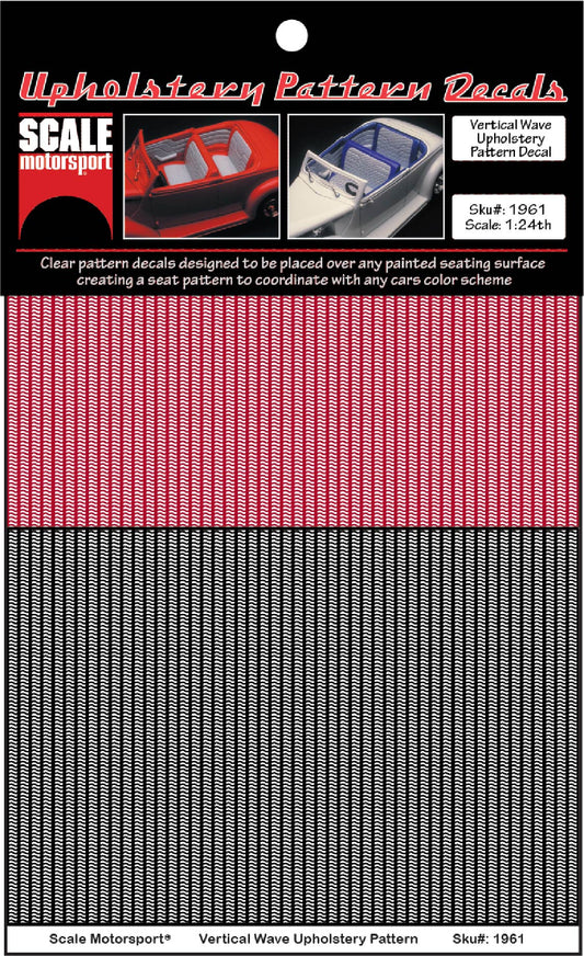 Vertical Wave Upholstery Decal SKU #1961