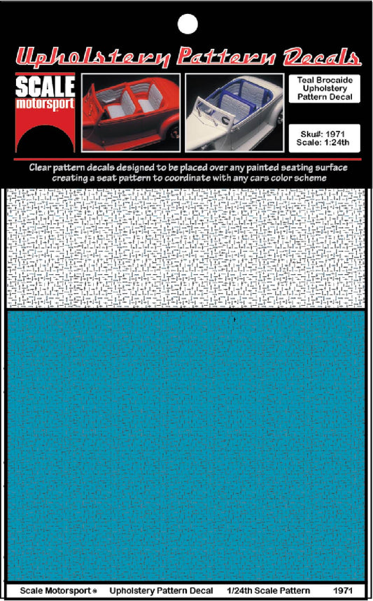 Teal Brocade Upholstery Decal SKU #1971