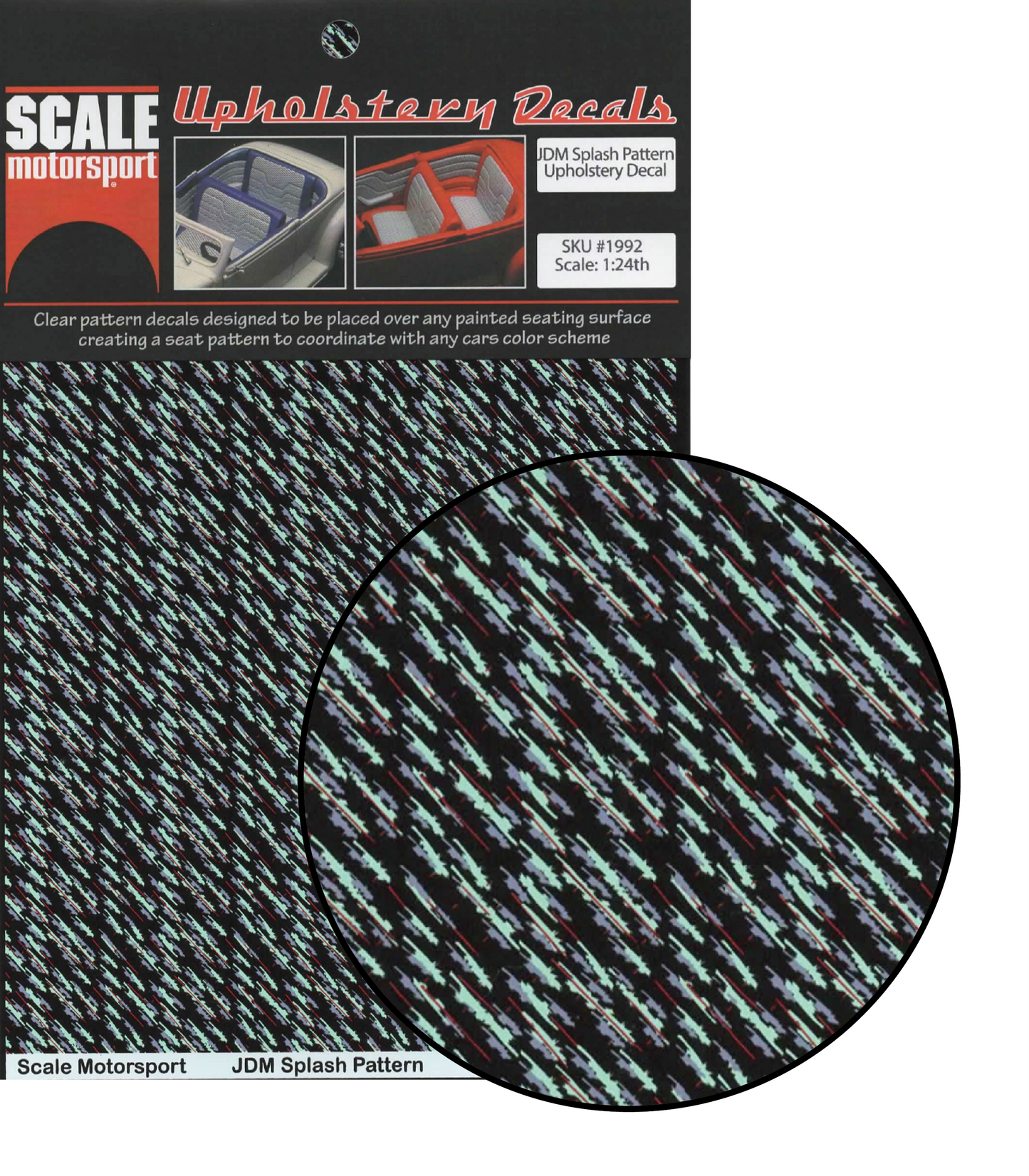 JDM Splash Pattern Upholstery Decal SKU #1992