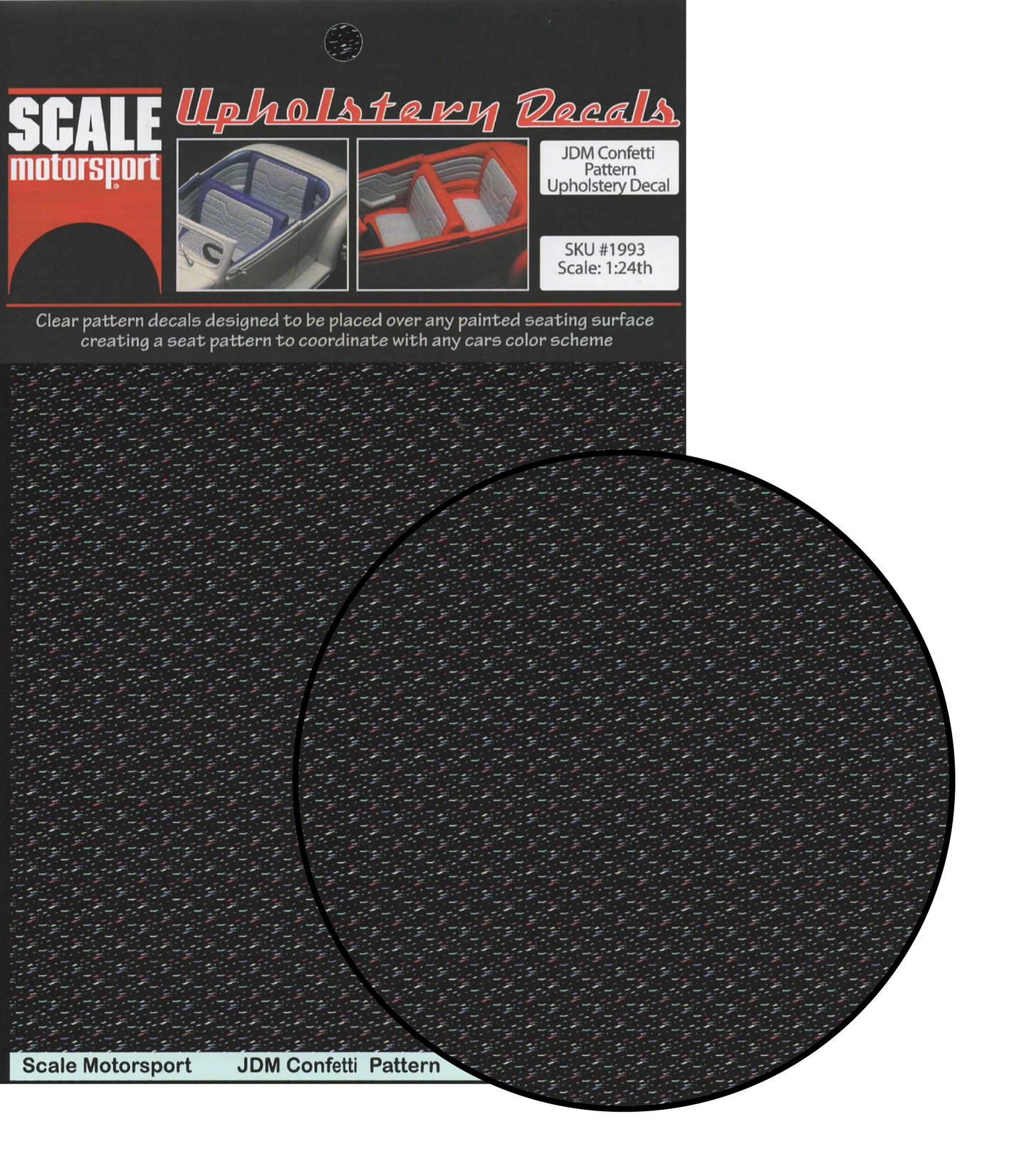 JDM Confetti Pattern Upholstery Decal SKU #1993