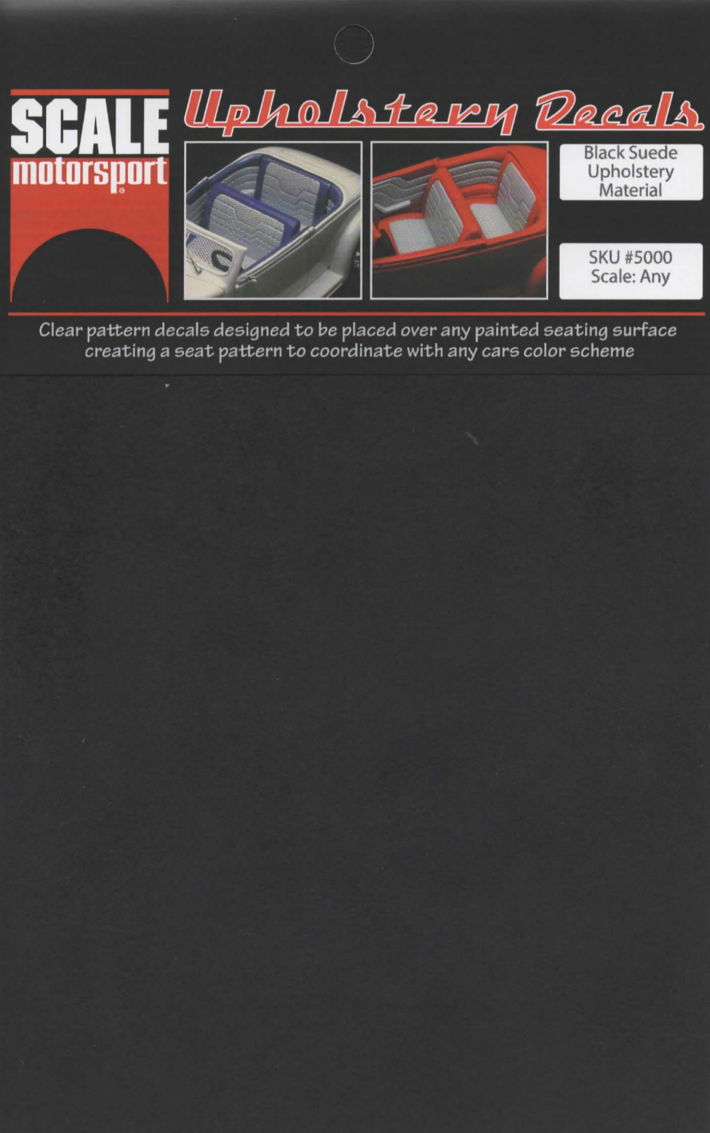 Black Suede Upholstery Material SKU #5000