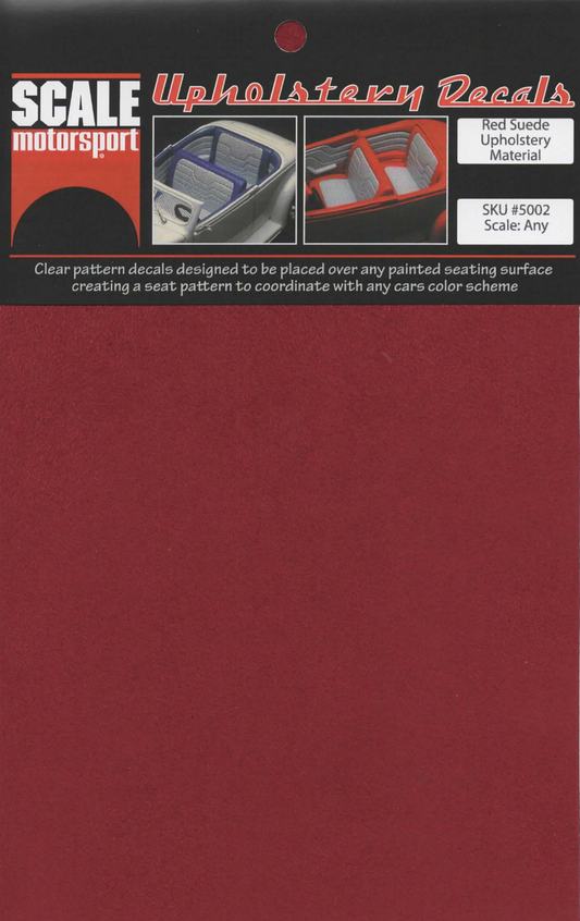 Red Suede Upholstery Material SKU #5002