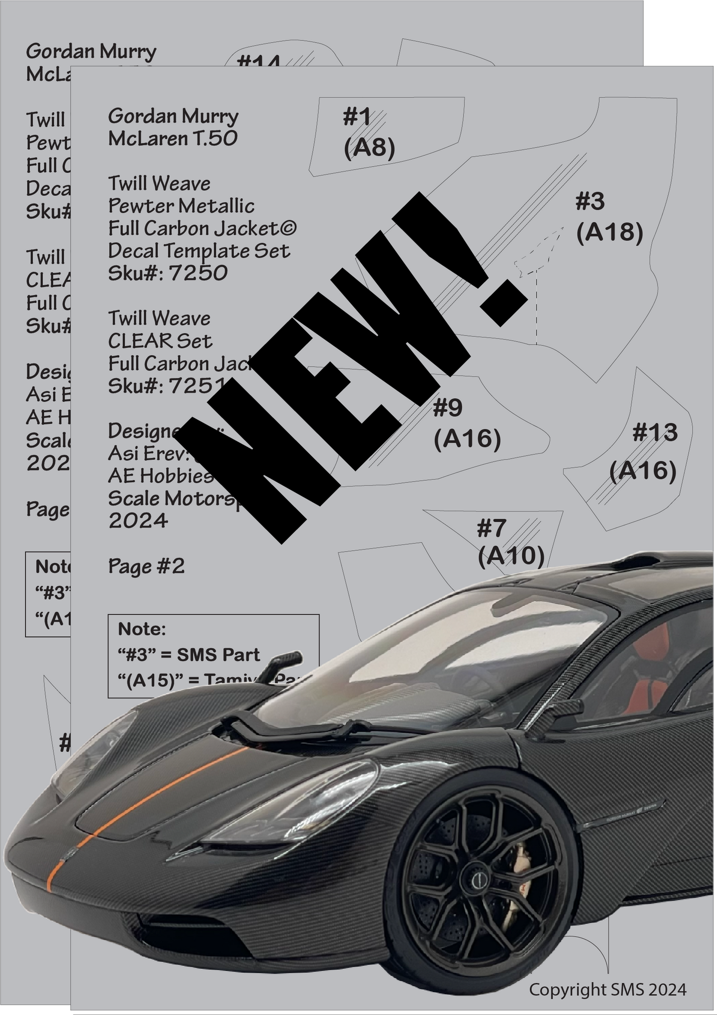 Gordon Murray T.50 Full Carbon Jacket - Pewter Metallic SKU #7250