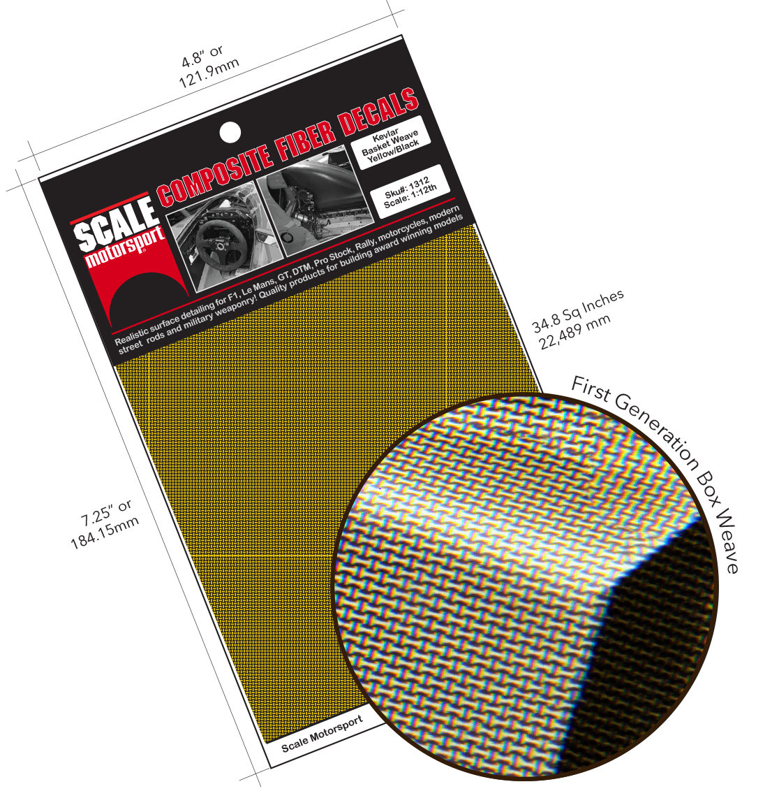 Kevlar Weave Decal Series 1300