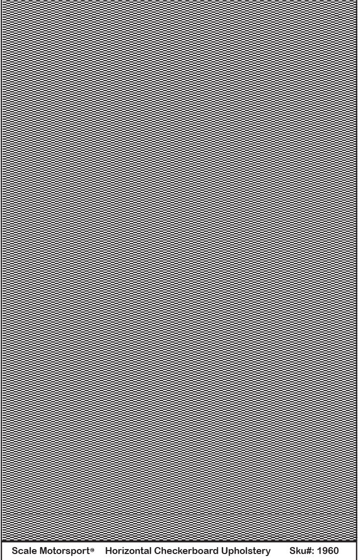 Checkerboard Upholstery Decal SKU #1960