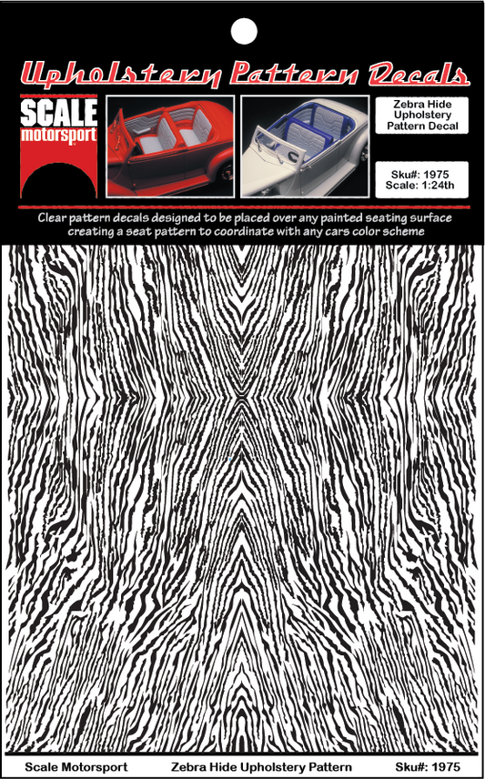 Zebra Hide Upholstery Decal SKU #1975