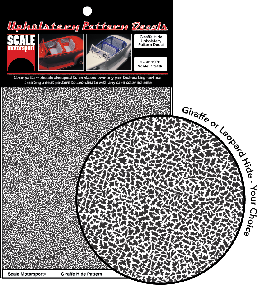 Giraffe Hide Upholstery Decal SKU #1978