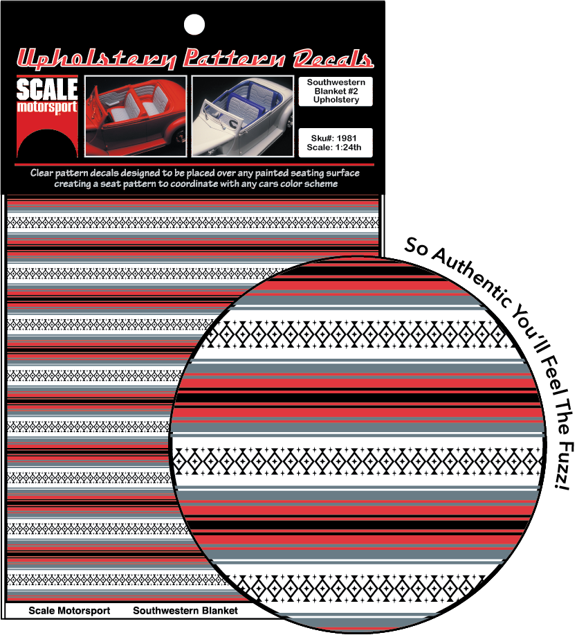 Southwest Blanket #2 Upholstery Decal SKU #1981