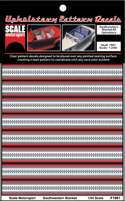 Southwest Blanket #2 Upholstery Decal SKU #1981