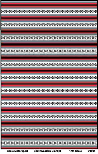 Southwest Blanket #2 Upholstery Decal SKU #1981