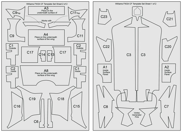 Williams Fw24 Formula 1 Cft Set - Scale Motorsport