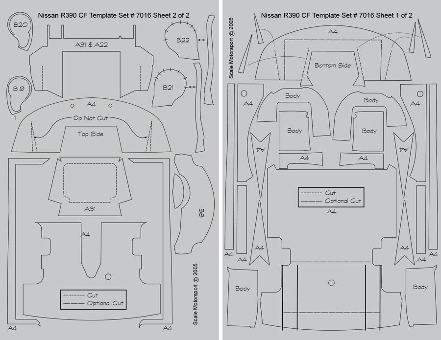 Nissan R390 GT1 CFT Set SKU #7016