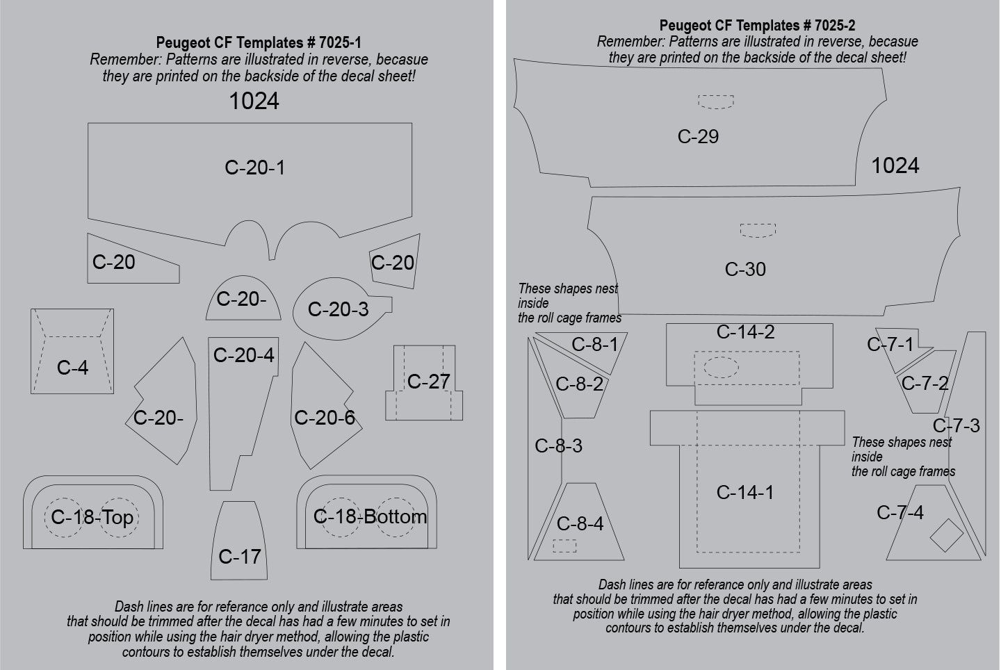 Peugeot 206 WRC CFT Set SKU #7025