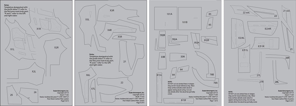 McLaren F1 GTR 1997 LT Full Carbon Jacket SKU #7142