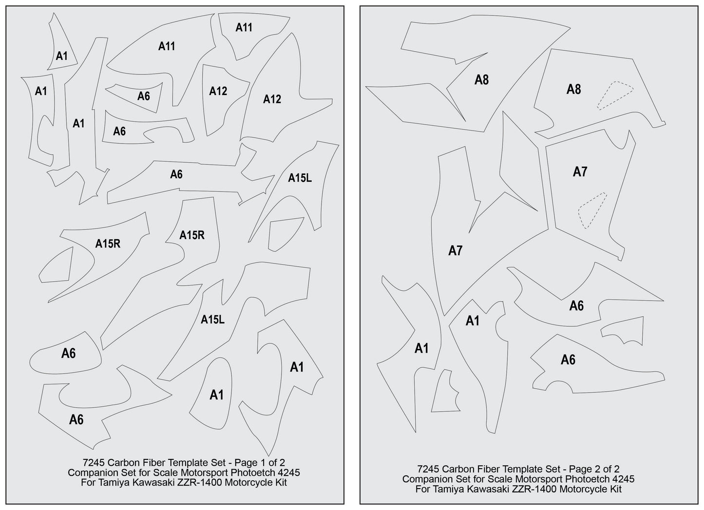 Kawasaki ZZR1400 CFTSet SKU #7245