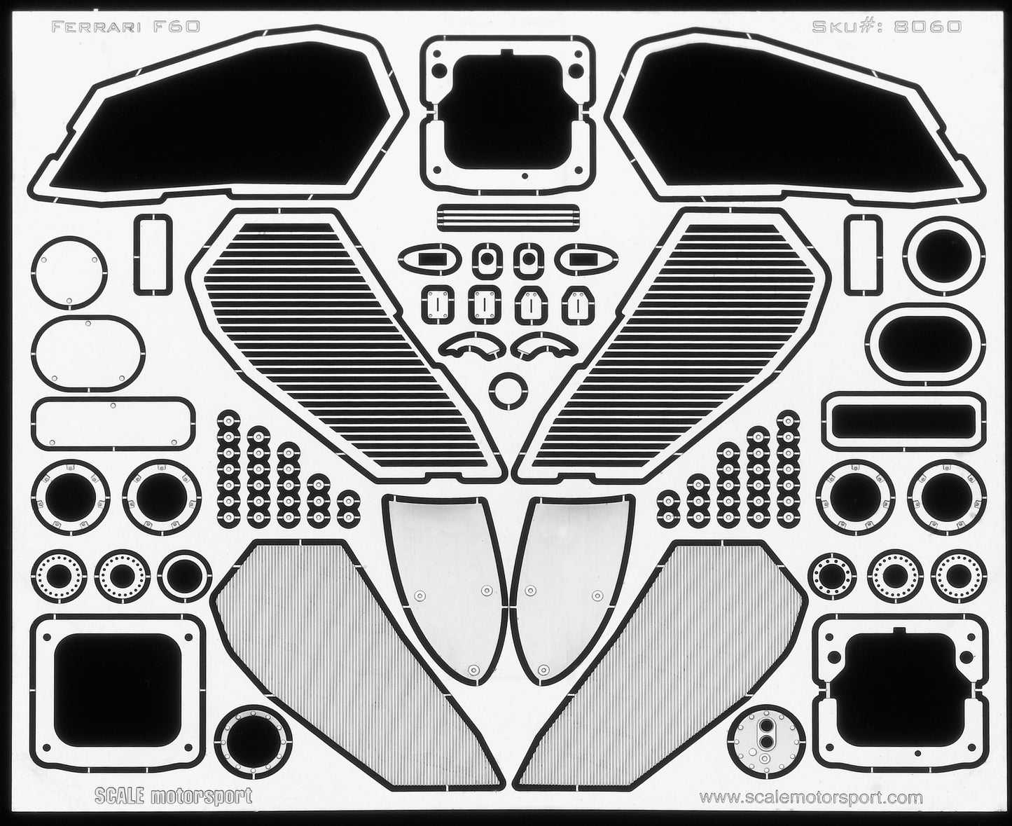 Ferrari F60 Formula 1 Photoetch Set SKU #8060