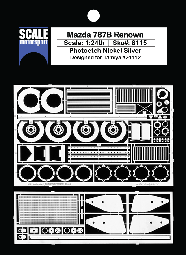 Mazda 787B Renown Photoetch Set SKU #8115