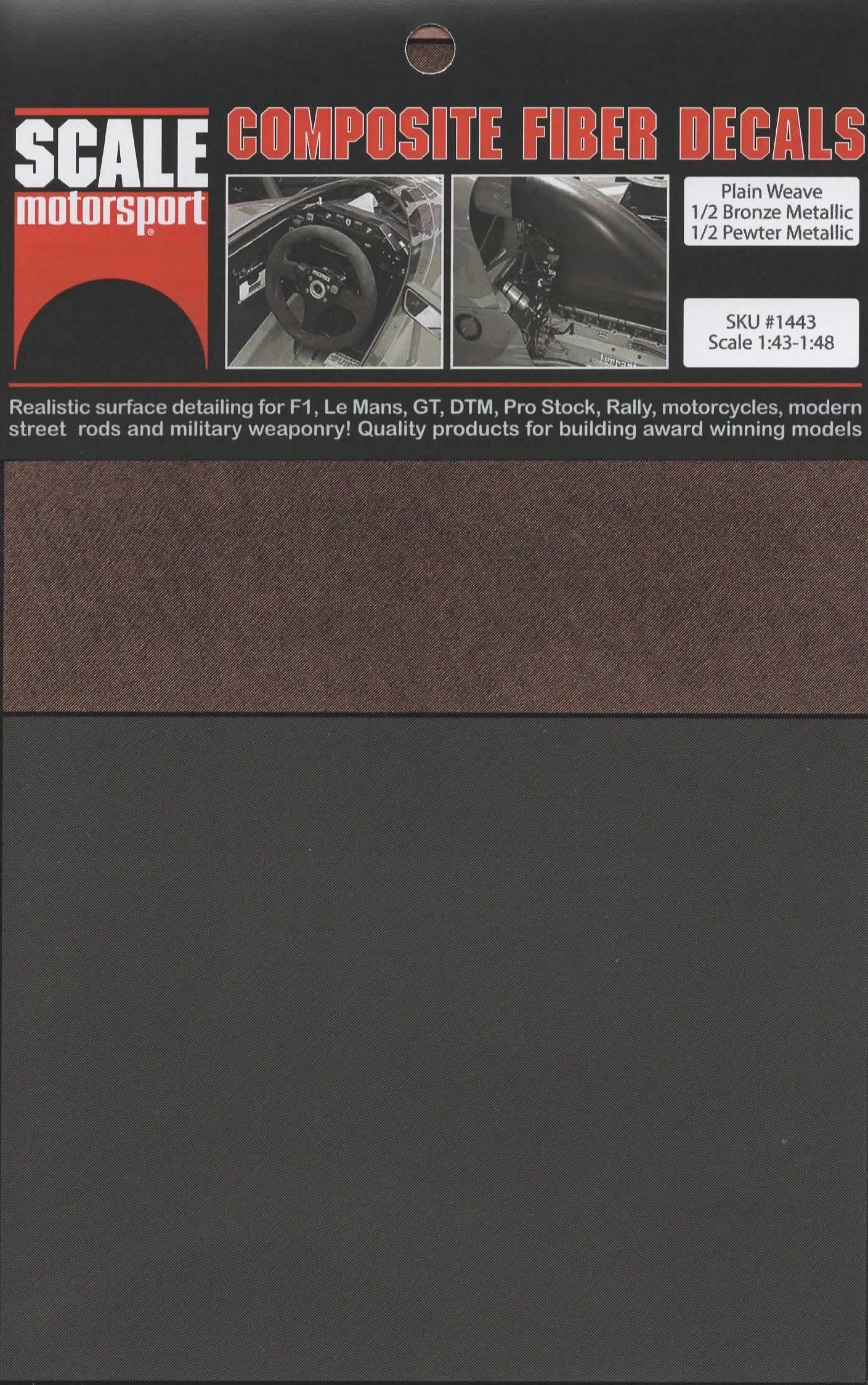 Carbon Fiber Bronze Metallic / Pewter Metallic SKU #1443