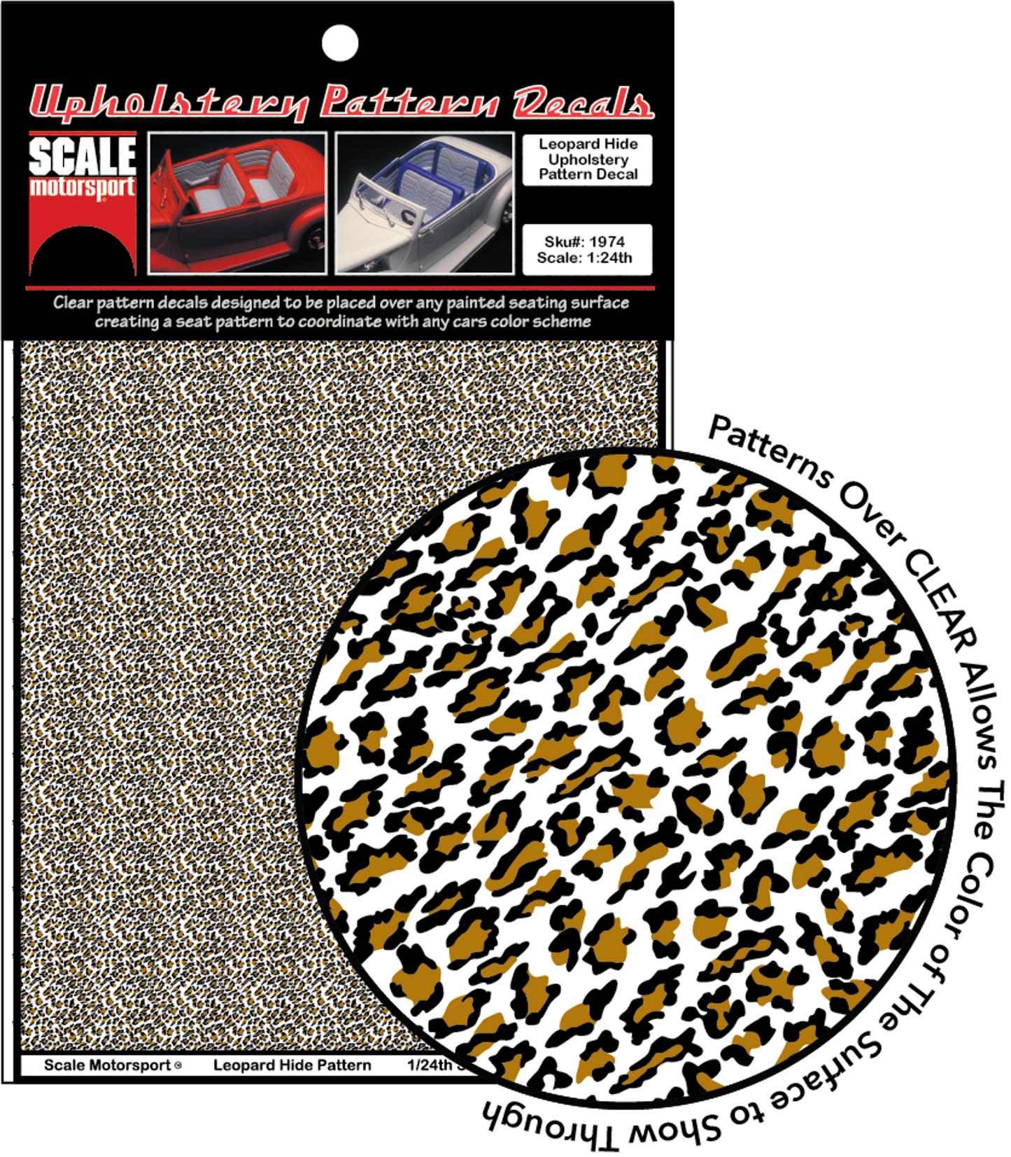 Leopard Hide Upholstery Decal SKU #1974