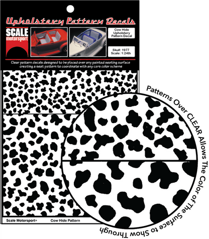 Cow Hide Upholstery Decal SKU #1977