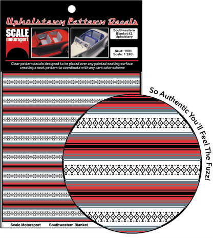 Southwest Blanket #2 Upholstery Decal SKU #1981