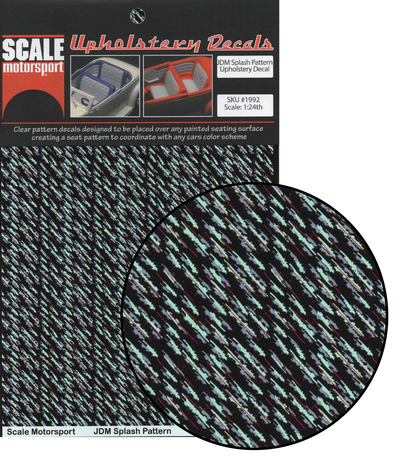 JDM Splash Pattern Upholstery Decal SKU #1992