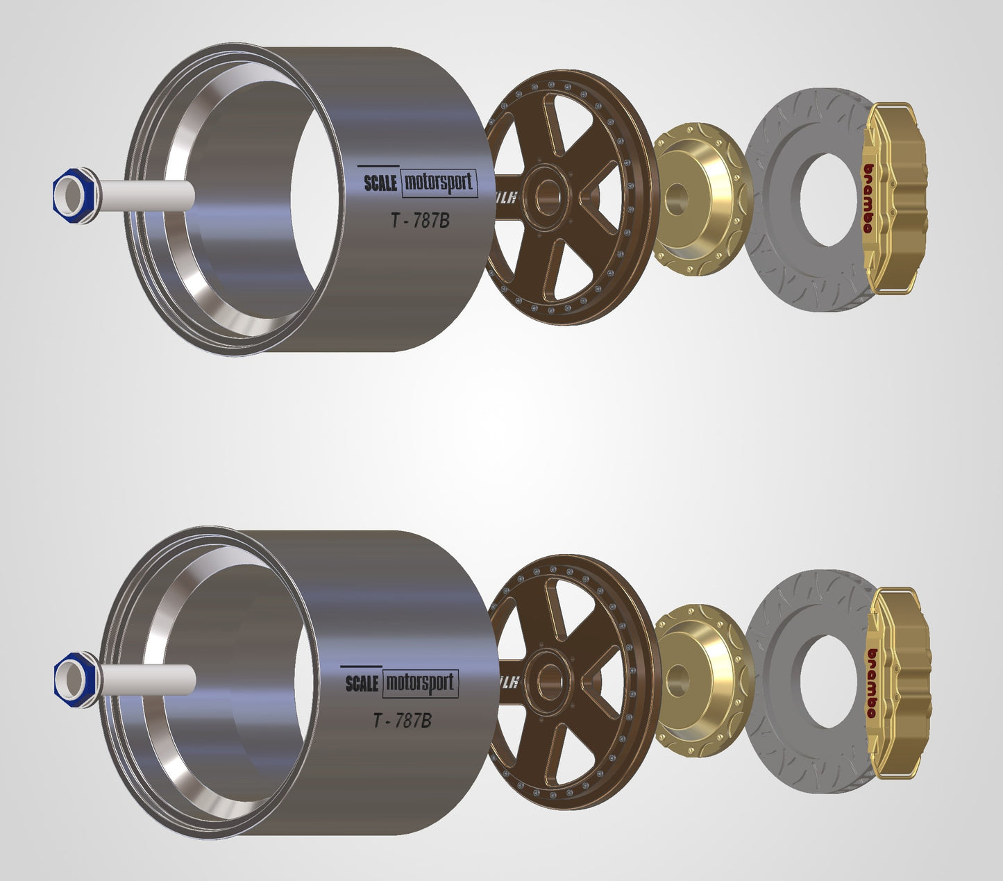 Mazda 787B Renown 3D Printed Wheel Set SKU #6115