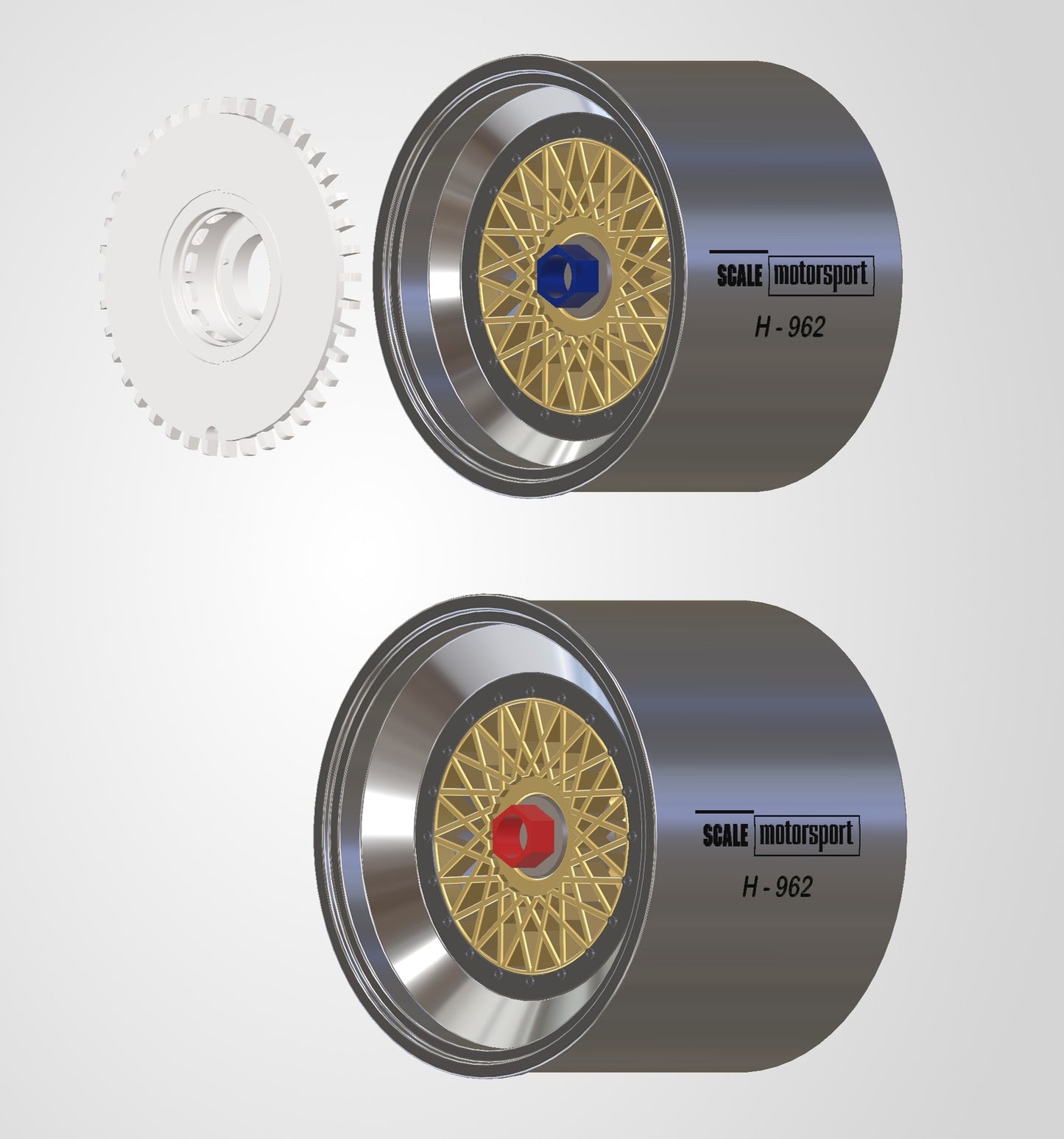 Porsche 962 3D Printed Wheel Set SKU #60222