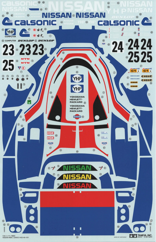 Tamiya R89 Decal Set