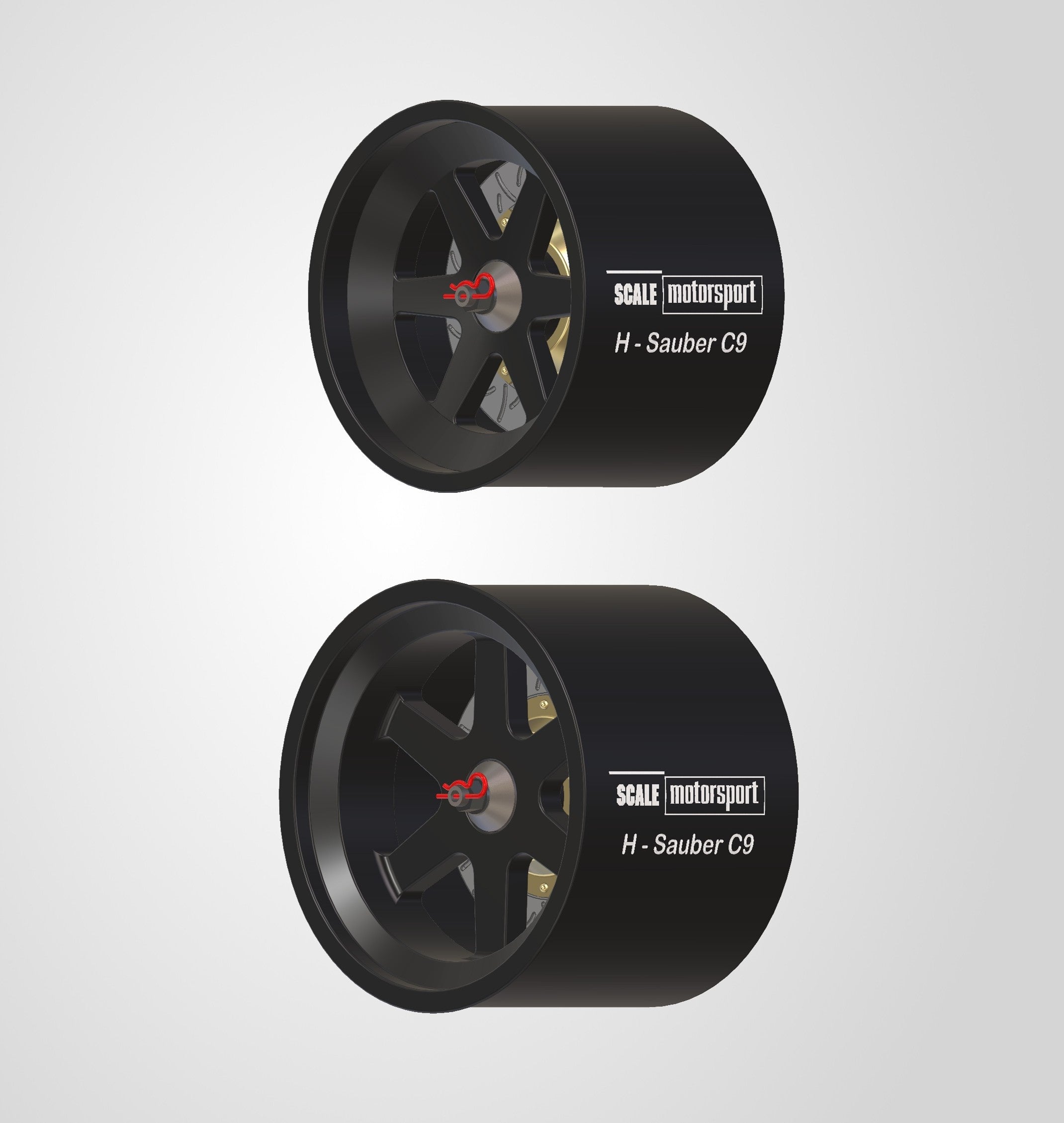 1/43Special Set Sauber　Mercedesc９ Sauber Mercedes C9 3D Printed Wheel Set SKU #61132 – Scale Motorsport