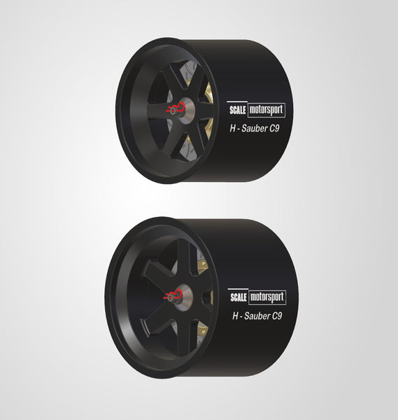 Sauber Mercedes C9 3D Printed Wheel Set SKU #61132 – Scale Motorsport
