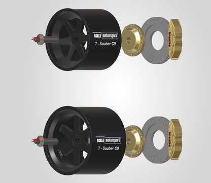 Sauber Mercedes C9 3D Printed Wheel Set SKU #6113