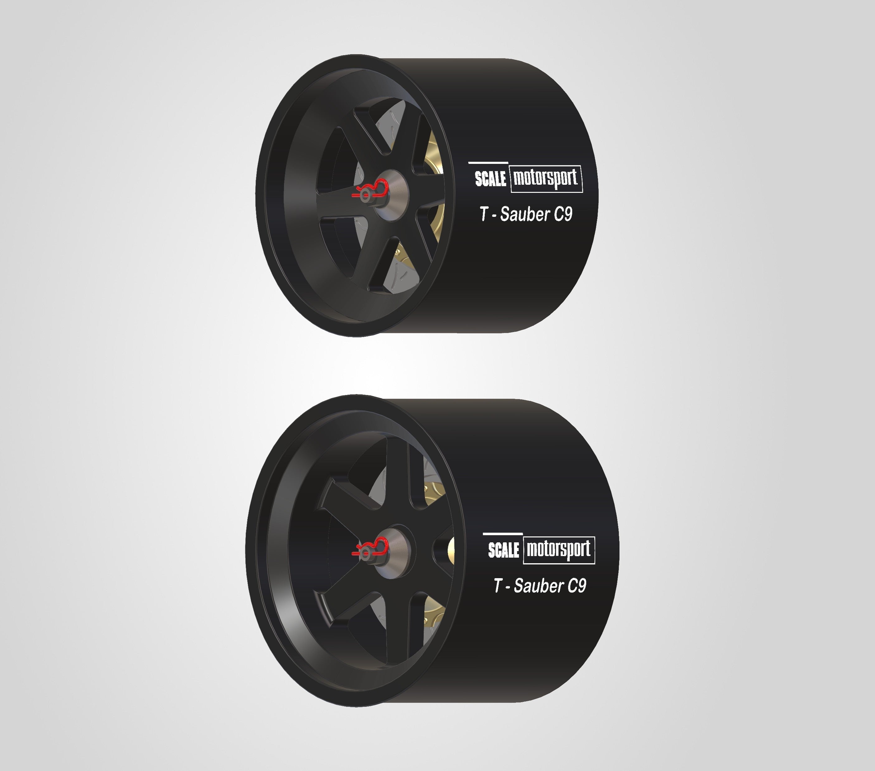 Sauber Mercedes C9 3D Printed Wheel Set SKU #6113 – Scale Motorsport