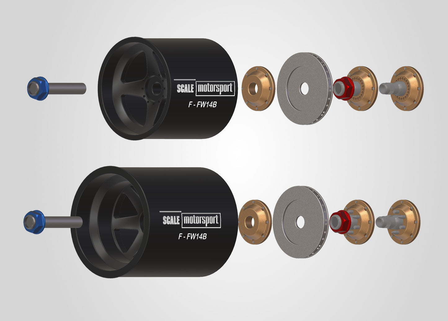 Williams FW14B 1:20 3D Printed Wheel Set SKU #6120