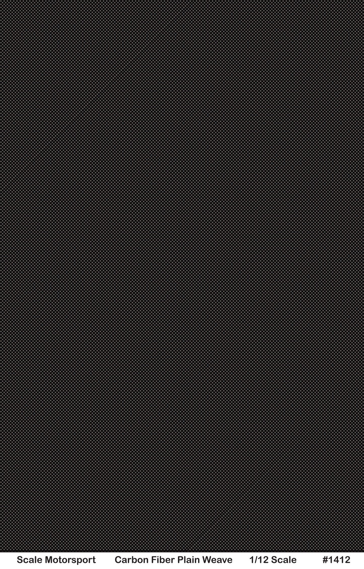 Carbon Fiber Plain Weave Decal Series 1400