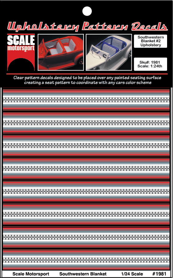 Southwest Blanket #2 Upholstery Decal SKU #1981