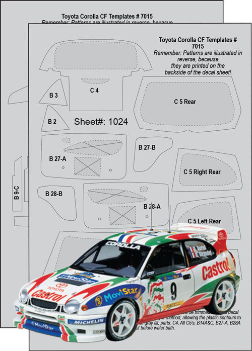 Toyota Corolla WRC CFT Set