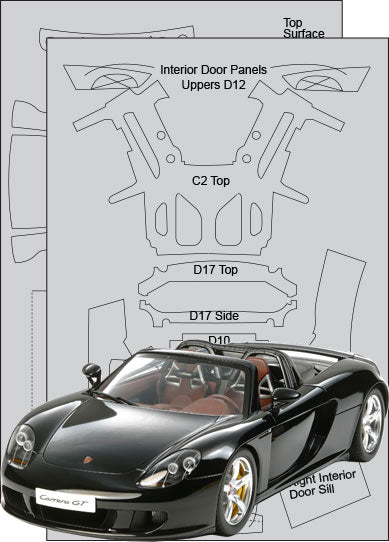 Porsche Carrera GT Carbon Fiber Template Set
