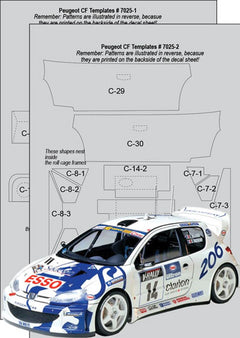 Peugeot 206 WRC CFT Set - Scale Motorsport