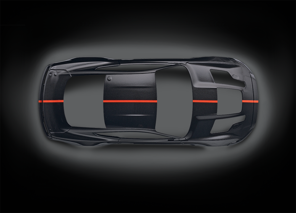 Mustang GT4 Book Matched FULL CARBON JACKETS SKU #7055/7056